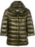 Herno Crop Sleeve Padded Jacket - Green