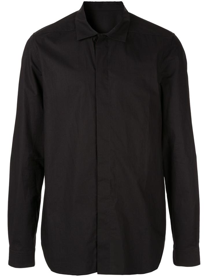 Rick Owens Pointed Collar Shirt - Black