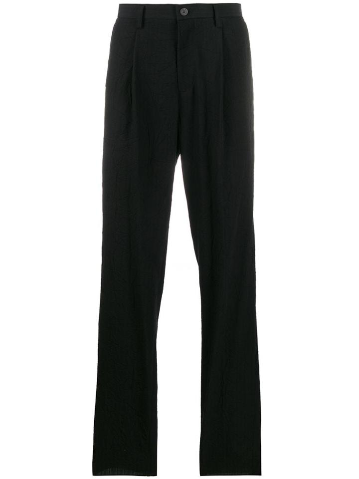 Issey Miyake Straight-leg Trousers - Black