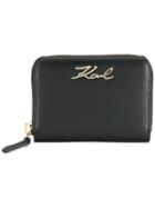 Karl Lagerfeld Karl Signature Zipped Wallet - Black