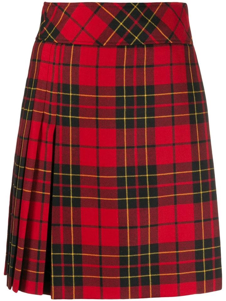 Pringle Of Scotland Tartan Short Skirt - Red