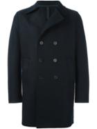 Harris Wharf London Double Breasted Classic Coat, Men's, Size: 50, Blue, Virgin Wool