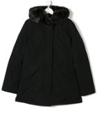 Woolrich Kids Teen Hooded Parka Coat - Black