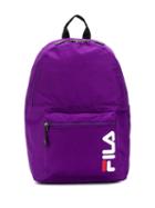 Fila Logo Print Backpack - Purple
