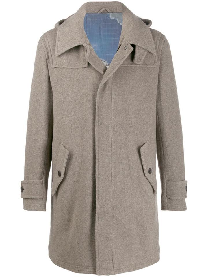 Etro Hooded Coat - Neutrals