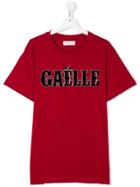 Gaelle Paris Kids T-shirt With Appliqué - Red