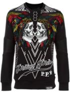 Chunta Sweatshirt, Men's, Size: Small, Black, Cotton/polyurethane/polyester, Philipp Plein