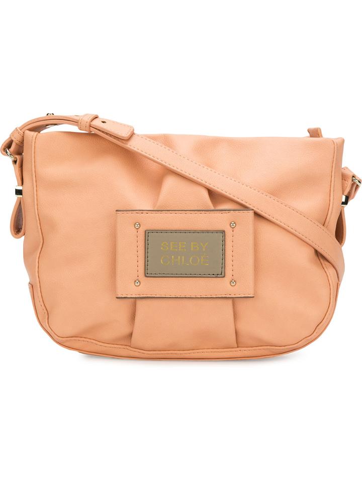 See By Chloé Logo Patch Shoulder Bag - Nude & Neutrals