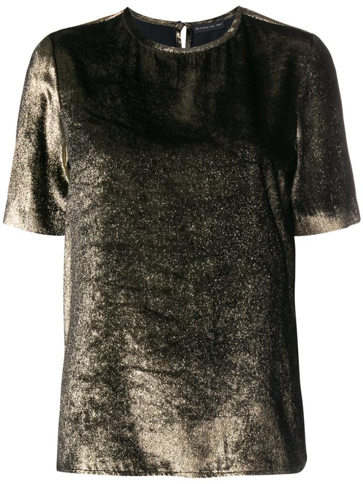Etro Short-sleeve Top - Metallic