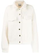 Laneus Textured Button-down Jacket - Neutrals