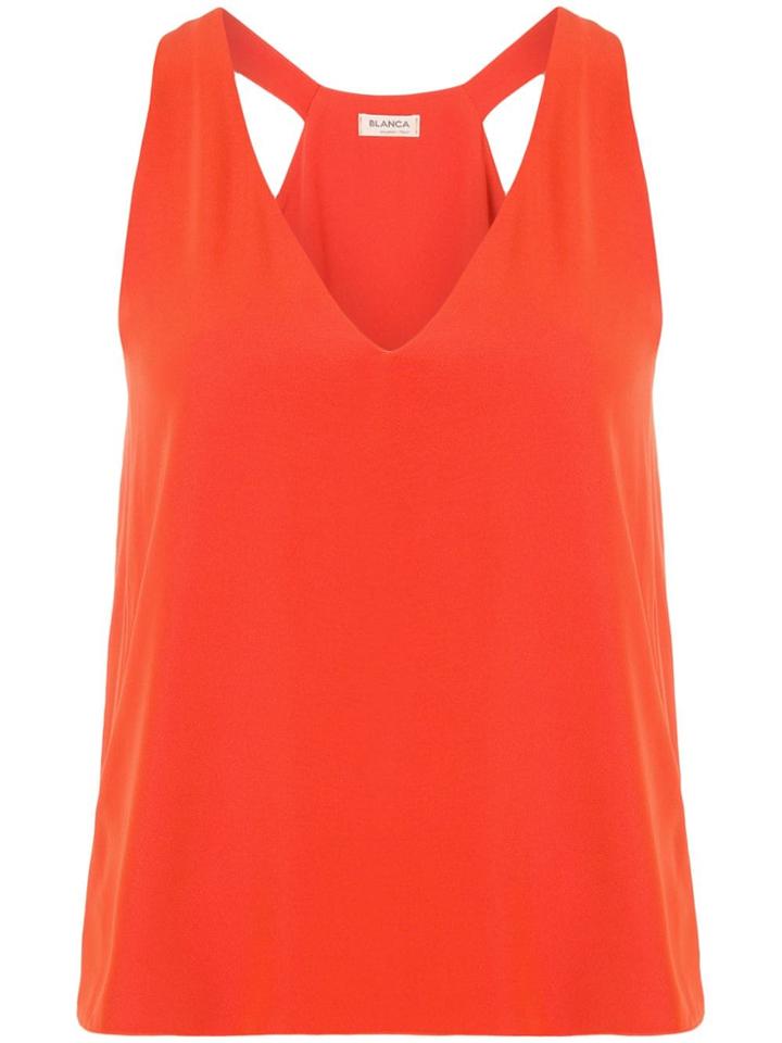 Blanca Racer Back Vest - Orange