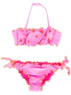 Mc2 Saint Barth Kids - Teen Emy Bikini - Kids - Spandex/elastane/polyimide - 14 Yrs, Pink/purple