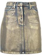 Msgm Denim Skirt, Women's, Size: 40, Blue, Cotton/polyester