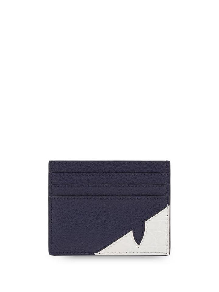 Fendi Diabolic Eye Card Holder - Blue
