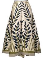 Fendi Floral Jacquard Skirt - Neutrals