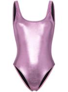 Beth Richards Tie Tank One-piece Swimsuit - Pink