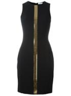 Versace Collection Embellished 'cady' Mini Dress, Women's, Size: 46, Black, Polyester/viscose/cotton/polyester