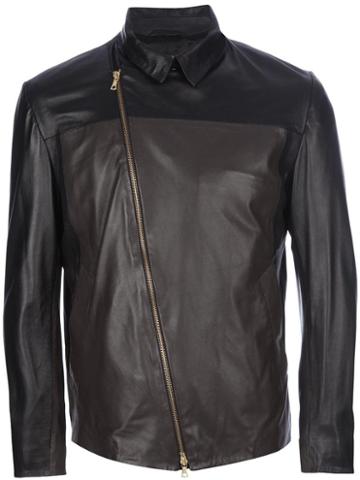 Paul Smith Black Label Asymmetric Zip-up Jacket
