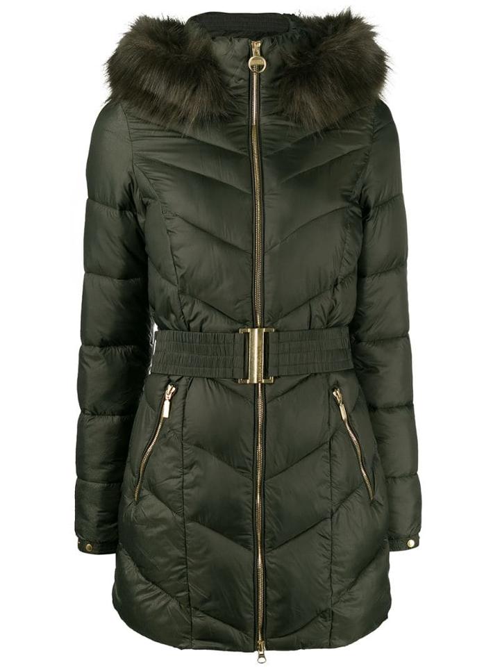 Barbour Hooded Padded Parka - Green