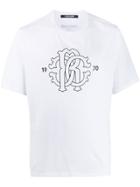 Roberto Cavalli 1970 Monogram Print T-shirt - White