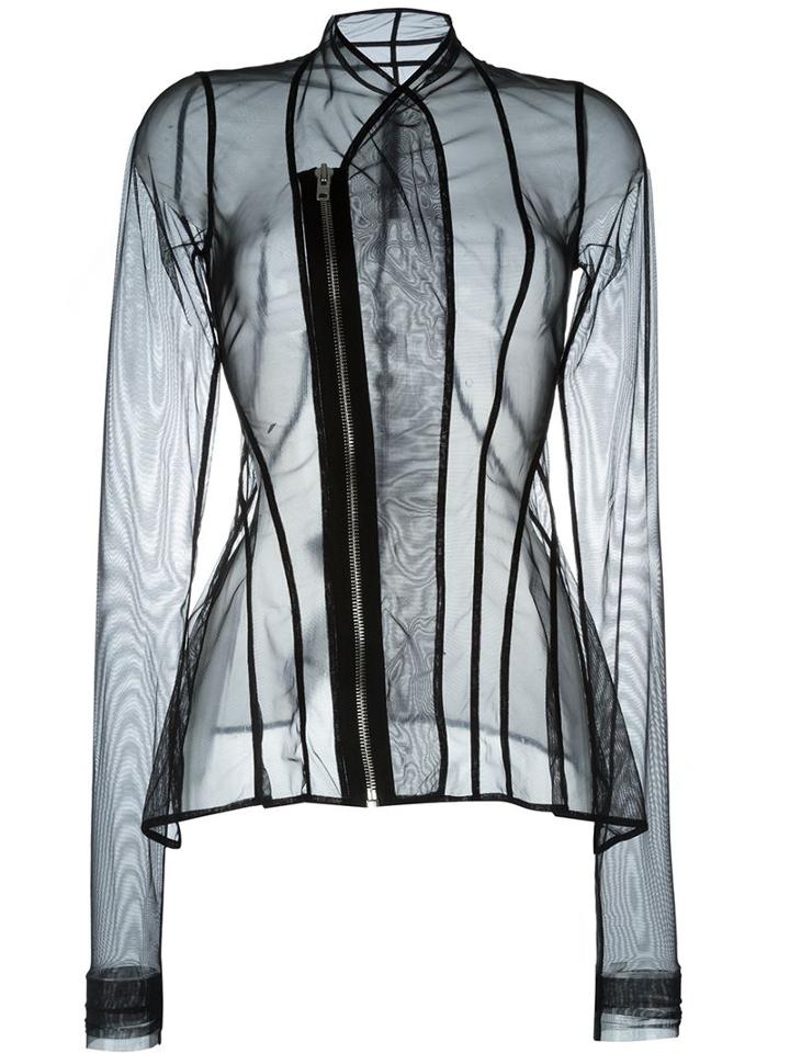 Rick Owens Lilies Sheer Zip Jacket
