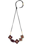 Marni Floral Necklace - Red