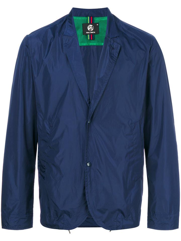 Ps By Paul Smith - Windbreaker Blazer Jacket - Men - Nylon/polyester - Xl, Blue, Nylon/polyester