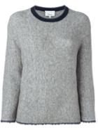 3.1 Phillip Lim Crew Neck Jumper, Women's, Size: Medium, Grey, Polyamide/spandex/elastane/wool/yak