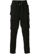 Cy Choi Elasticated Waistband Drop-crotch Trousers, Men's, Size: 50, Black, Cotton