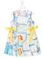 Geometric Print Gathered Dress - Kids - Cotton - 6 Yrs, Mi Mi Sol