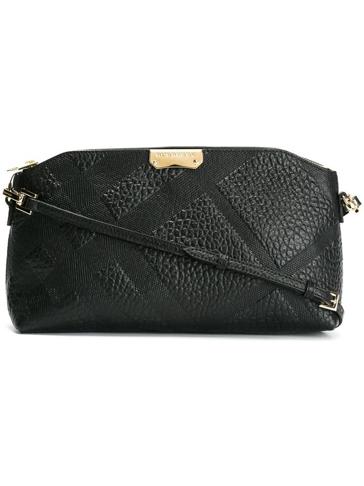 Burberry Embossed Check Crossbody Bag
