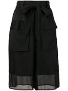 Pinko Sheer Shorts - Black