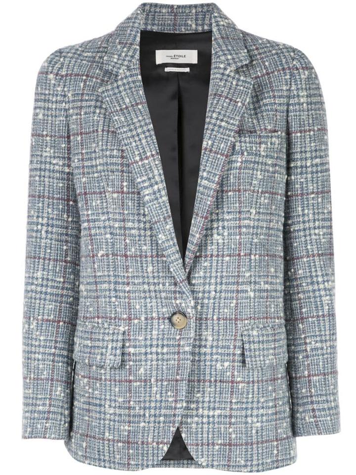 Isabel Marant Étoile Check Print Blazer - Blue