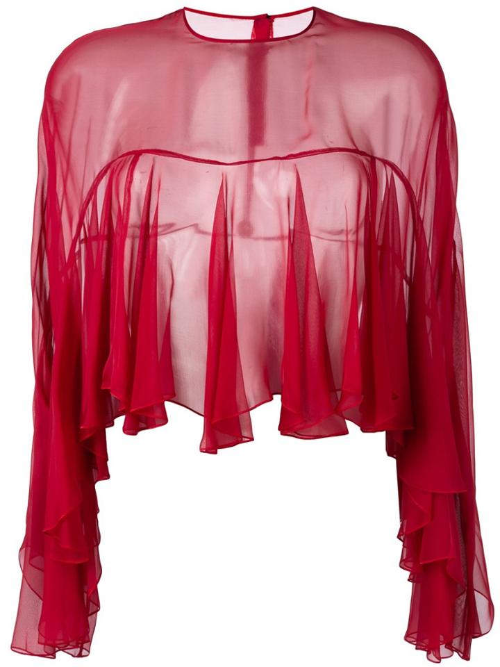 Philosophy Di Lorenzo Serafini Ruffled Blouse - Red