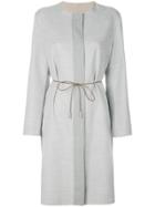 Fabiana Filippi Shift Button Coat - Grey