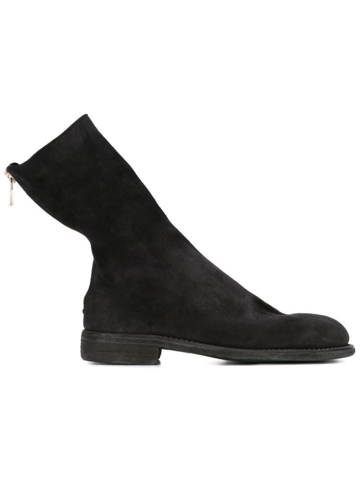 Guidi Rear Zip Boots, Men's, Size: 45, Black, Leather