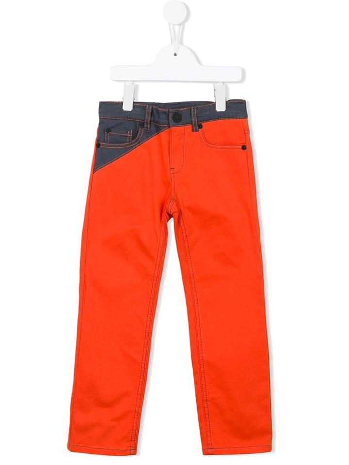 Kenzo Kids Two Tone Jeans, Boy's, Size: 12 Yrs, Yellow/orange