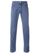 Jacob Cohen - Plain Chinos - Men - Cotton/spandex/elastane - 30, Blue, Cotton/spandex/elastane