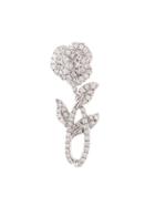 Yvonne Léon Rose Stem Diamond Earring - Metallic