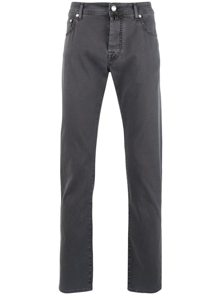 Jacob Cohen - Slim-fit Trousers - Men - Cotton/spandex/elastane - 36, Grey, Cotton/spandex/elastane
