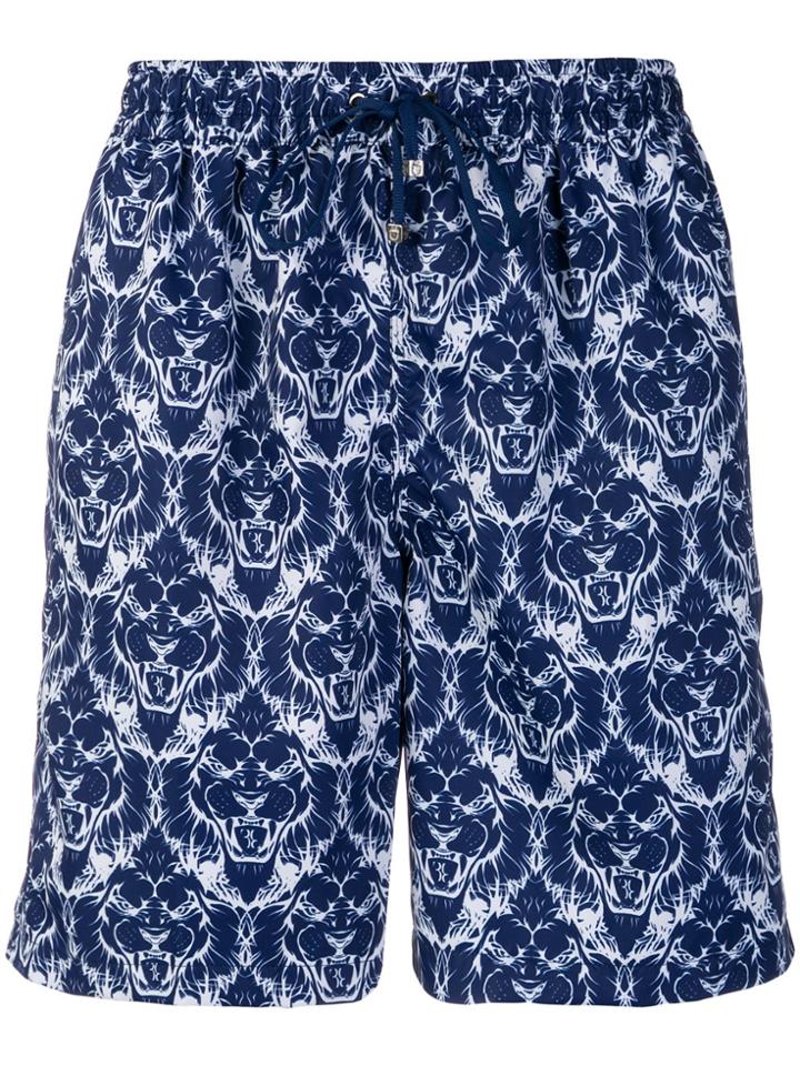 Billionaire Knee Length Swim Shorts - Blue