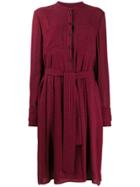 Talbot Runhof Belted Short Dress - Red