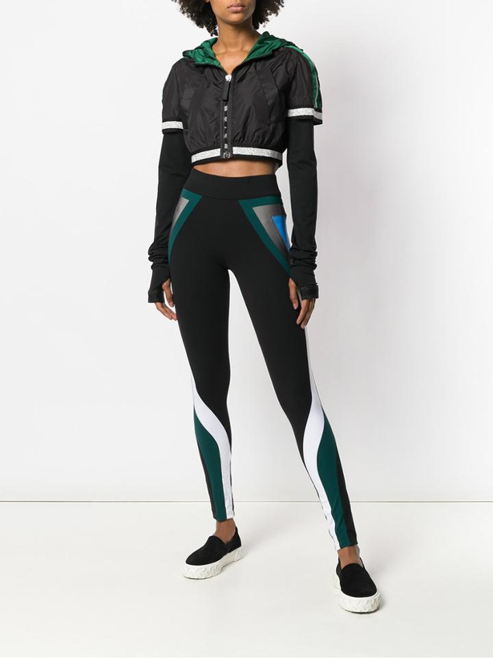 No Ka' Oi Cropped Hooded Jacket - Black