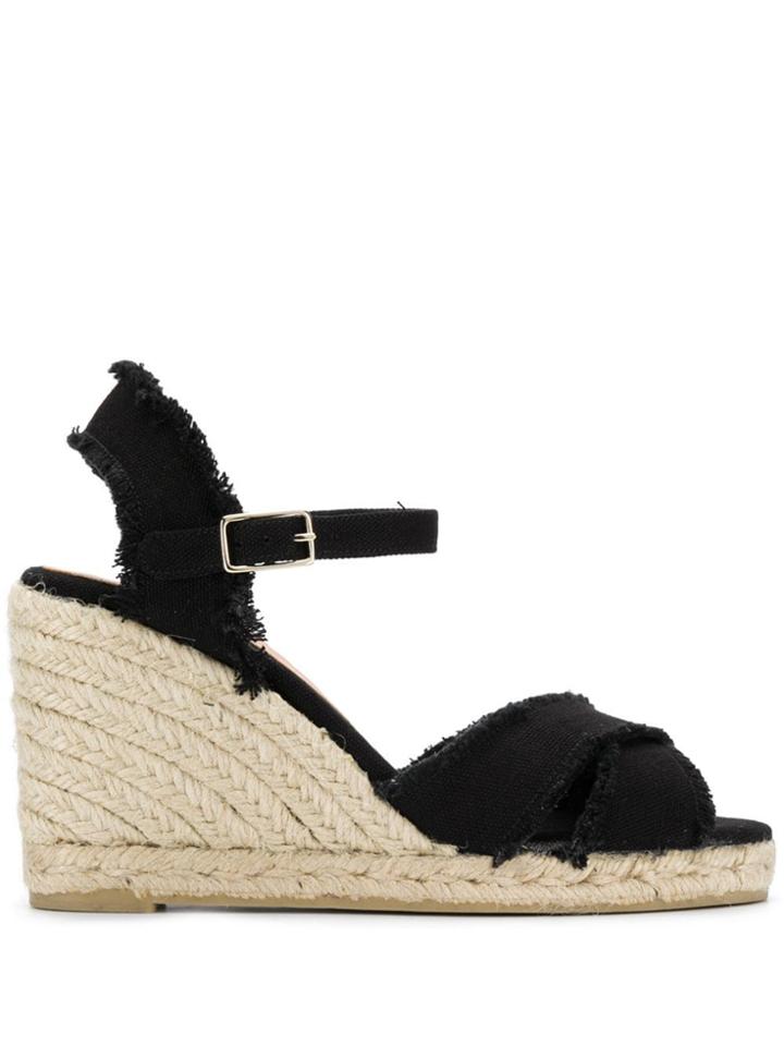 Castañer Bromelia Wedge Sandals - Black