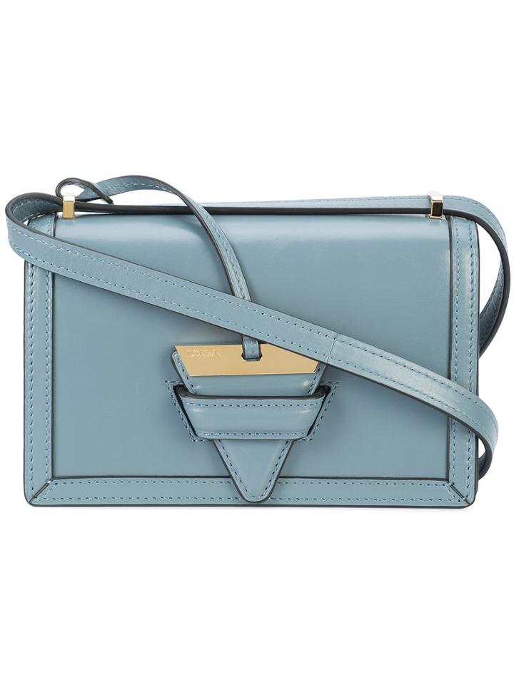 Loewe - 'barcelona' Bag - Women - Calf Leather/sheep Skin/shearling - One Size, Blue, Calf Leather/sheep Skin/shearling