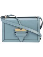 Loewe - 'barcelona' Bag - Women - Calf Leather/sheep Skin/shearling - One Size, Blue, Calf Leather/sheep Skin/shearling