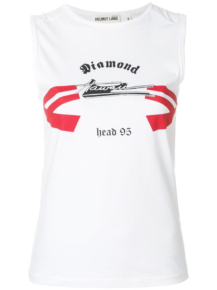 Helmut Lang Diamond Tank Top - White