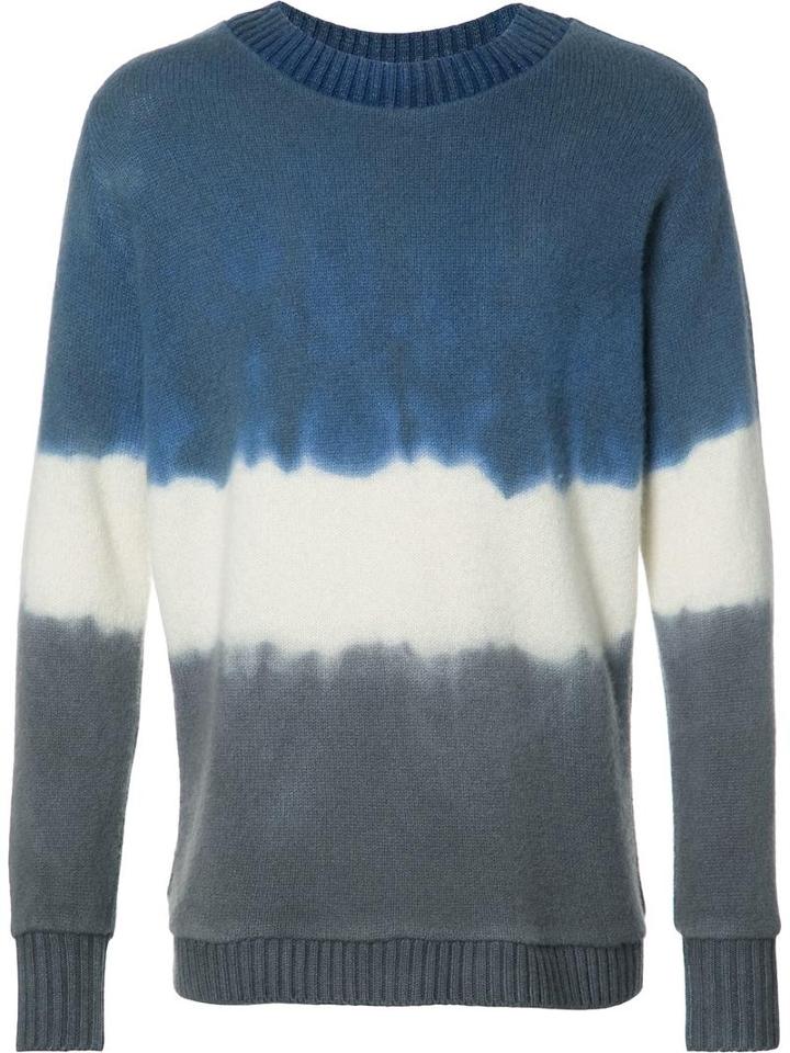 The Elder Statesman Striped Jumper, Men's, Size: Xl, Blue, Cashmere