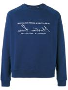 Martine Rose Logo Print Sweatshirt, Adult Unisex, Size: Small, Blue, Cotton