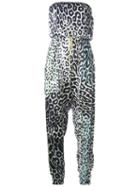 Just Cavalli Leopard Print Jumpsuit, Women's, Size: 42, Pink/purple, Silk